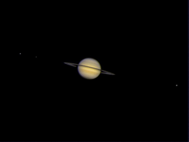 Saturn w Moons 5 24 2009